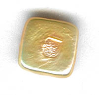 freshwater pearl bead peach square