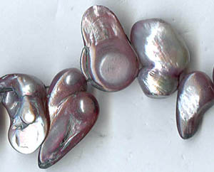 gray pearl-in-seashell